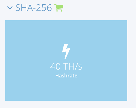 Hashflare 40ths Hashing Power